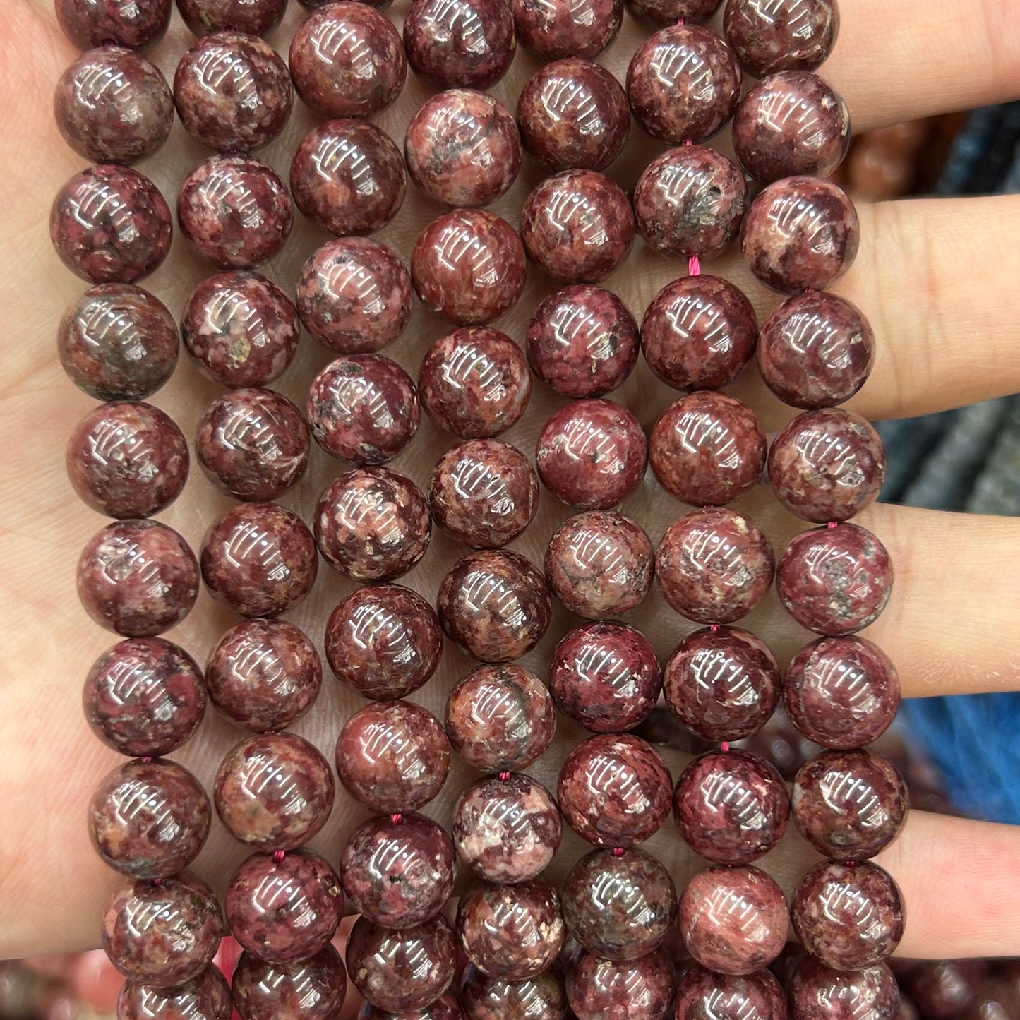 AA Red Eudyalite Beads 6mm 8mm 10mm 15''