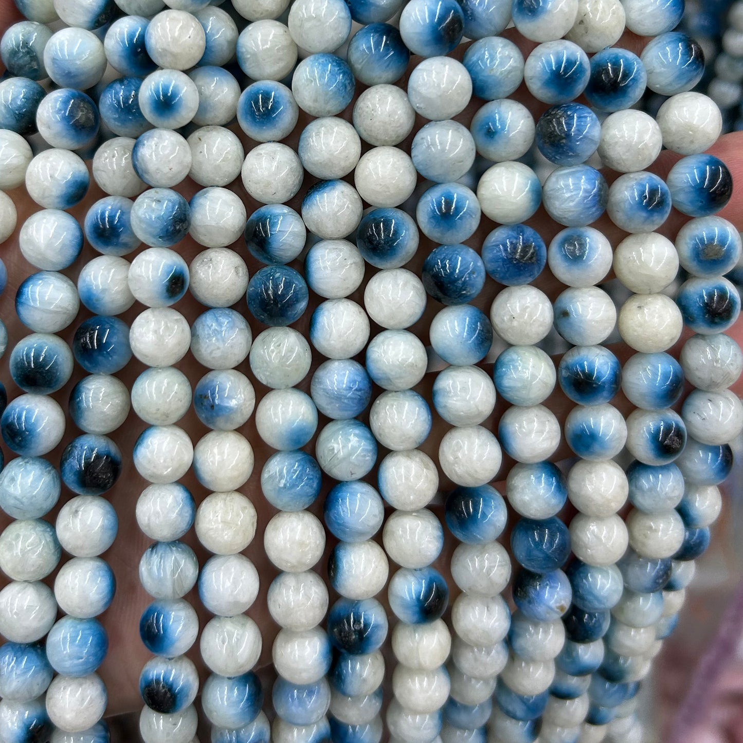 Blue Ice Glacierite Beads