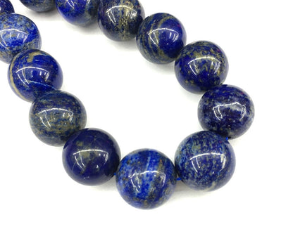 20mm Blue Lapis Lazuli Beads Natural Gemstone Beads 5pcs