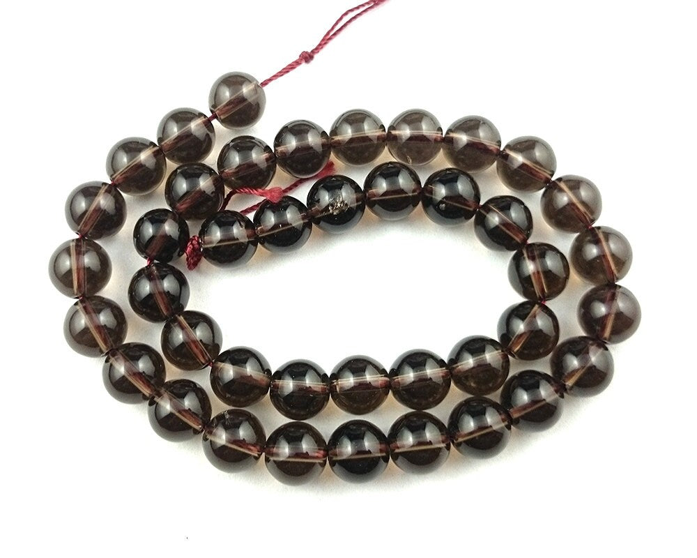 Natural Smoky Quartz Stone Beads  4mm 6mm 8mm 10mm 15''