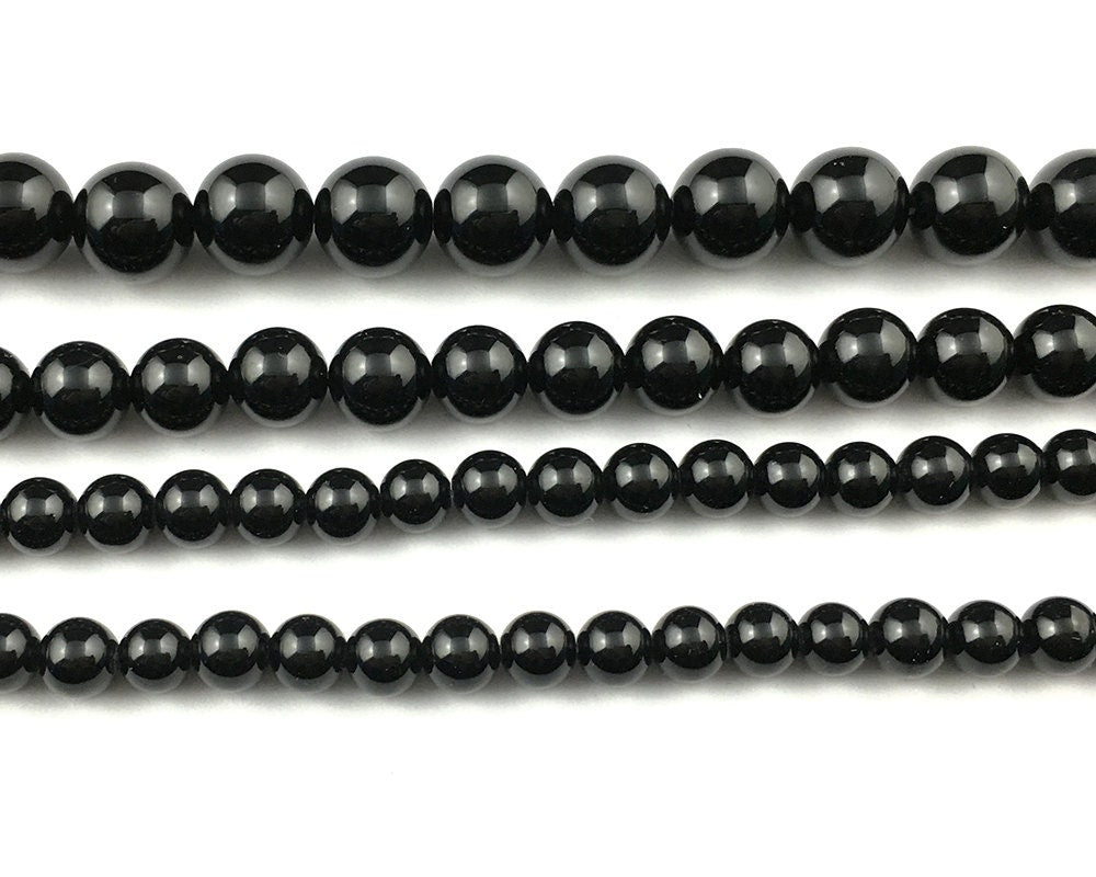 Black Onyx Beads Natural Gemstone Beads 4mm 6mm 8mm 10mm 12mm 14mm