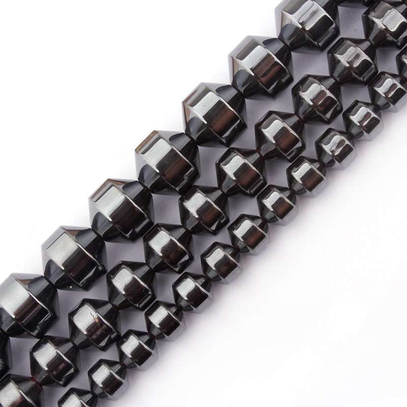 Hematite Drum Beads 6mm 8mm 10mm 15''