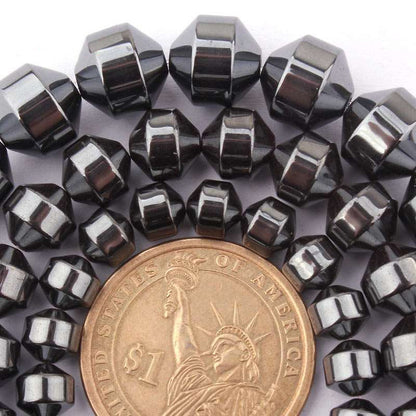 Hematite Drum Beads 6mm 8mm 10mm 15''