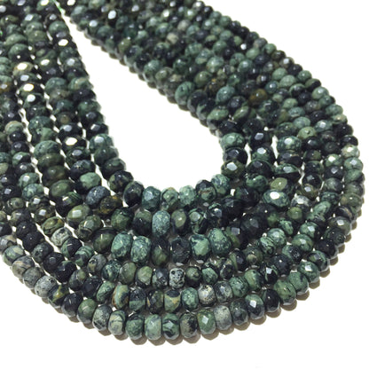 Kambaba Jasper Rondelle Faceted Beads 4x6mm 5x8mm 15''