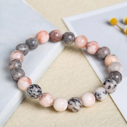 Pink Zebra Jasper Bracelet 8''