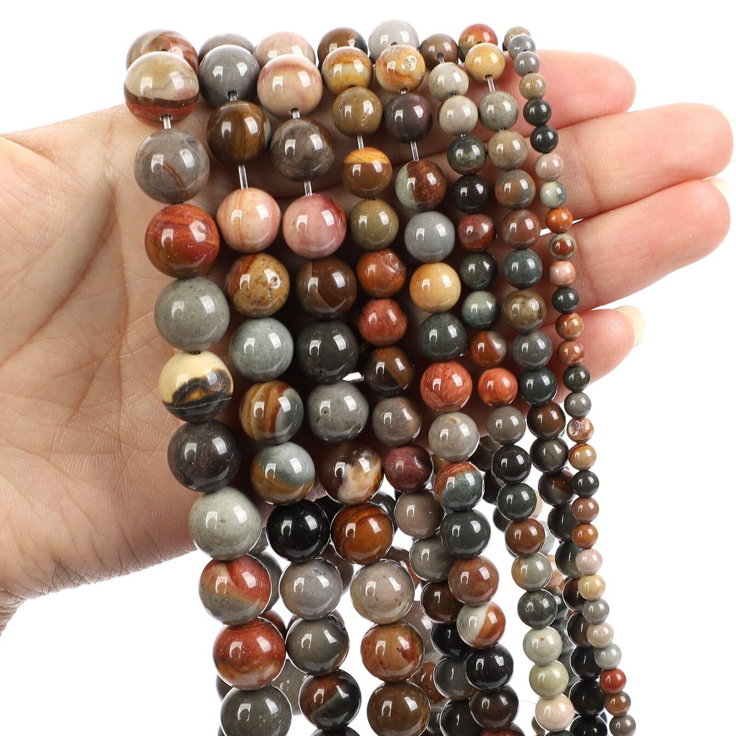 Ocean Jasper Beads 4mm 6mm 8mm 10mm 12mm 15''