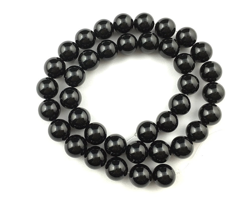 Black Onyx Beads Natural Gemstone Beads 4mm 6mm 8mm 10mm 12mm 14mm